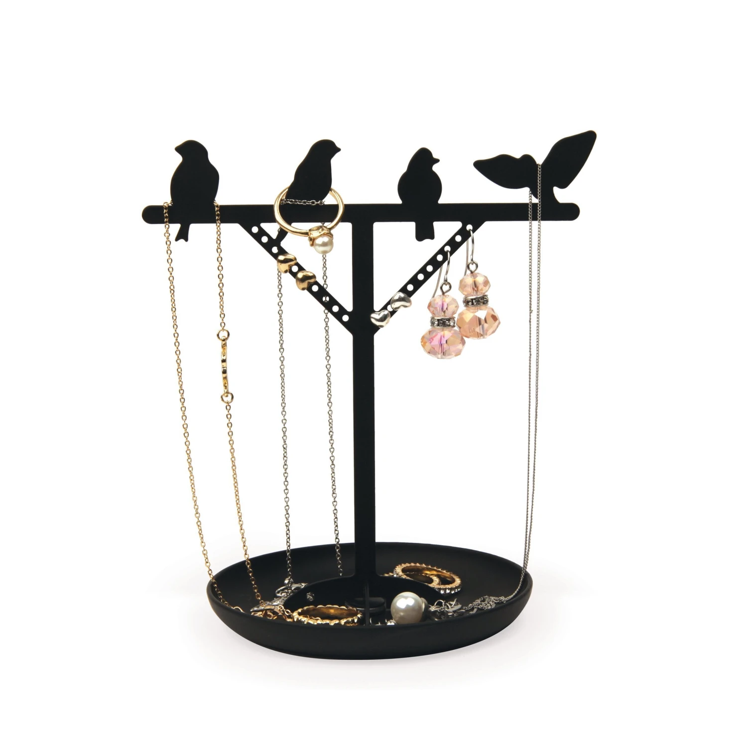 KIKKERLAND Jewelry Stand + Bird 3 KIKKERLAND Jewelry Stand + Bird