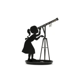 KIKKERLAND Black Stargazer Jewelry Stand