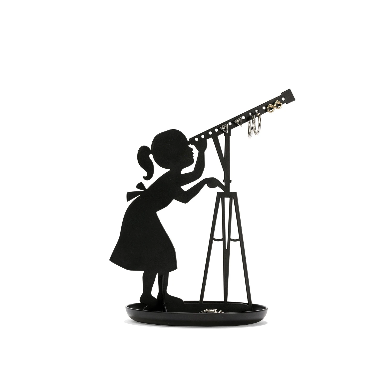 KIKKERLAND Black Stargazer Jewelry Stand 3 KIKKERLAND Black Stargazer Jewelry Stand