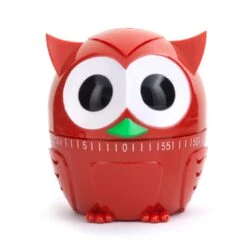 KIKKERLAND Owlet Timer -Kikkerland KT36B A Owlet Timer red