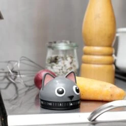 KIKKERLAND Kitchen Timer Cat -Kikkerland KT44 Cat Kitchen Timer ACTION 8361