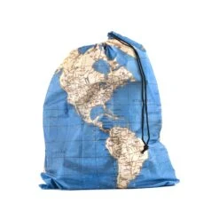 KIKKERLAND Maps Travel Laundry Bag