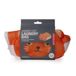 KIKKERLAND Handy Cat Laundry Bag -Kikkerland LB24 OR pkg2