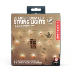 KIKKERLAND 20 Mushroom LED String Lights -Kikkerland LT26 PKG