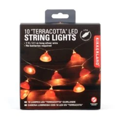 KIKKERLAND Terracotta String Lights -Kikkerland LT27 PKG