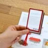 KIKKERLAND Fresnel Bookmark + Magnifier -Kikkerland MG86 FresnelBookmarkMagnifier action 2