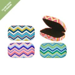 KIKKERLAND STRIPED TRAVEL CASE ASSORTED