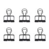 KIKKERLAND Black Wire Clips Set Of 6