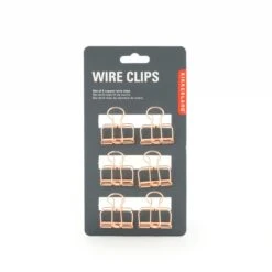 KIKKERLAND Copper Wire Clips Set Of 6 -Kikkerland OR73 CO IMG 11265
