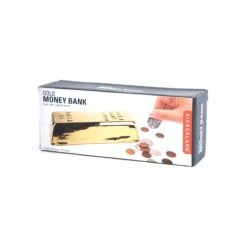 KIKKERLAND Ceramic Gold Bar Coin Bank -Kikkerland PB17 GoldMoneyBank
