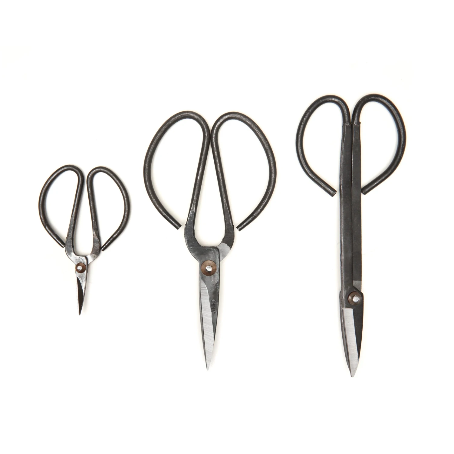 KIKKERLAND Scissor Set For Garden - 3 Sizes Of Carbon Steel Shears 3 KIKKERLAND Scissor Set For Garden - 3 Sizes Of Carbon Steel Shears