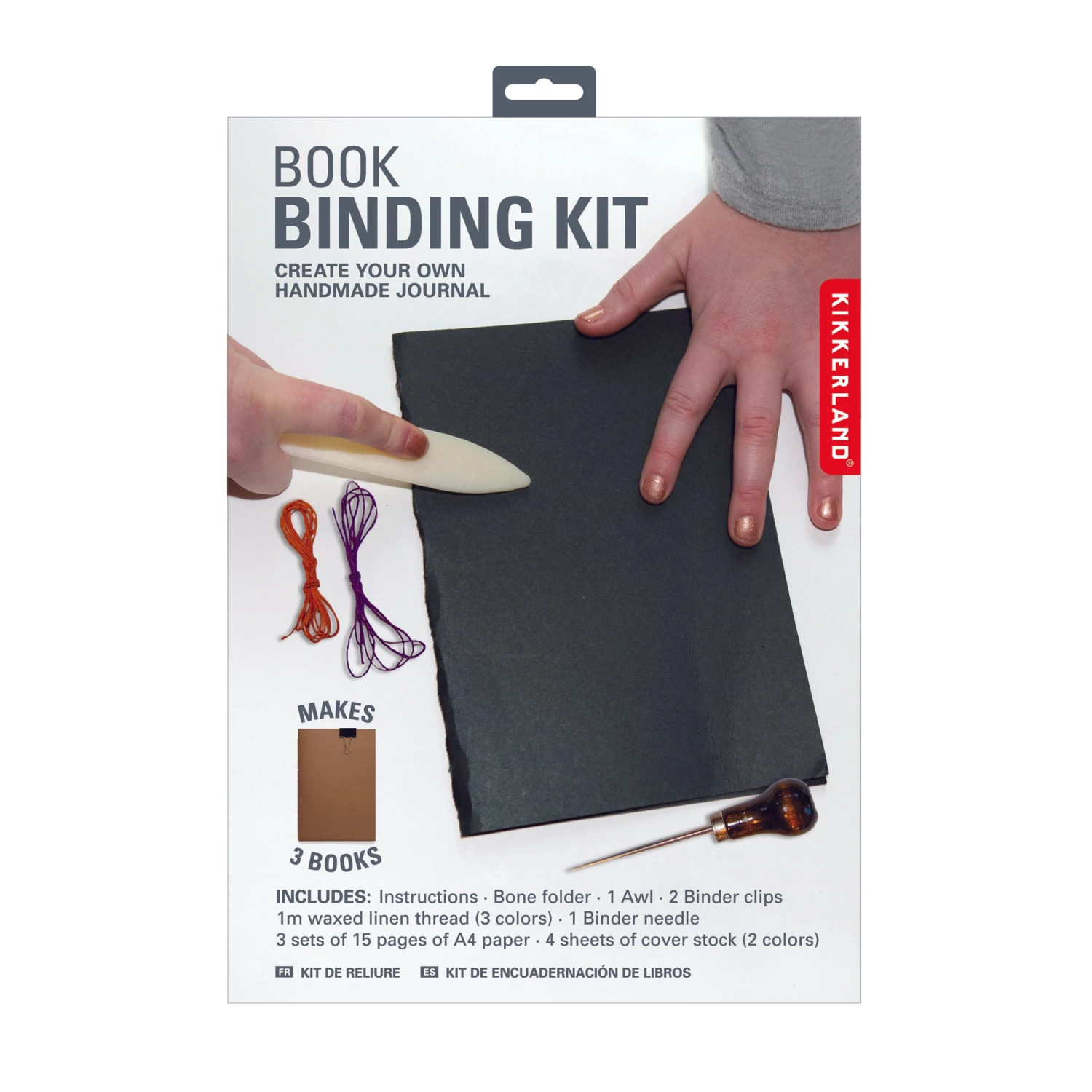 KIKKERLAND Book Binding Kit 6 KIKKERLAND Book Binding Kit - Image 4