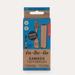 KIKKERLAND On-the-Go Bamboo Toothbrush -Kikkerland TB15 pkg2