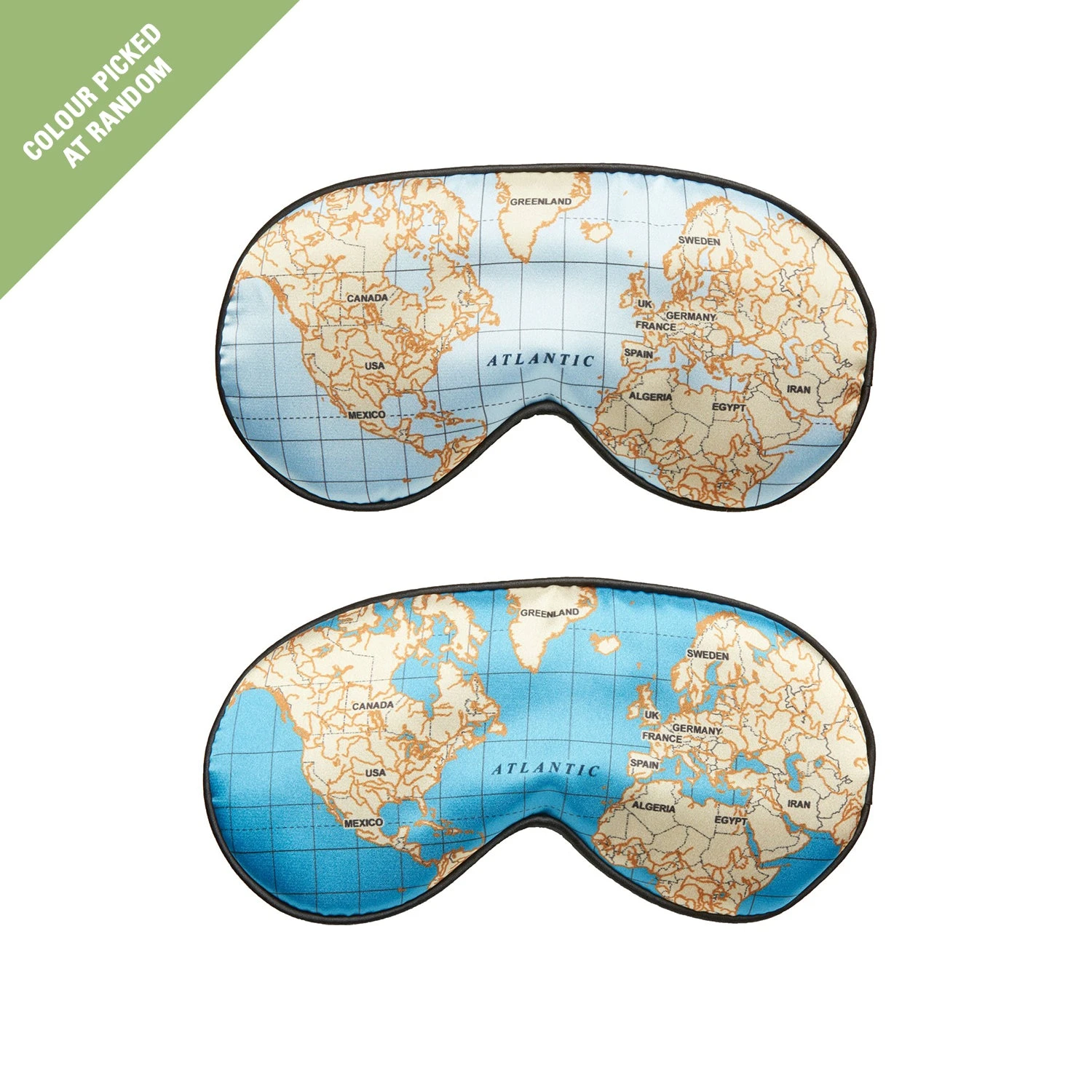 Kikkerland Ultra Soft Sleep Mask Maps 3 Kikkerland Ultra Soft Sleep Mask Maps