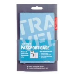 KIKKERLAND Blue Jet Set Passport Case -Kikkerland TT60 PKG