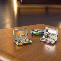 KIKKERLAND Plaid Travel Jewelry Case -Kikkerland Travel Jewelry Cases 4