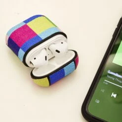 KIKKERLAND Plaid Air Pod Case -Kikkerland US191 A Action