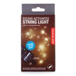 KIKKERLAND Sound Activated String Light -Kikkerland US231 PKG
