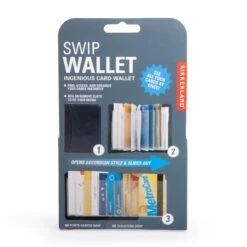 KIKKERLAND Black SWIP Wallet -Kikkerland WA20 PKG