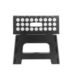KIKKERLAND Rhino II Step Stool + Black -Kikkerland ZZ12 BK RHINO II STEPSTOOL Closed Render