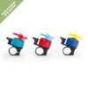 KIKKERLAND Windmill Bike Bell -Kikkerland bb70 assorted
