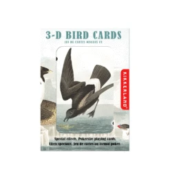 KIKKERLAND 3D Playing Cards - Birds -Kikkerland box frontN
